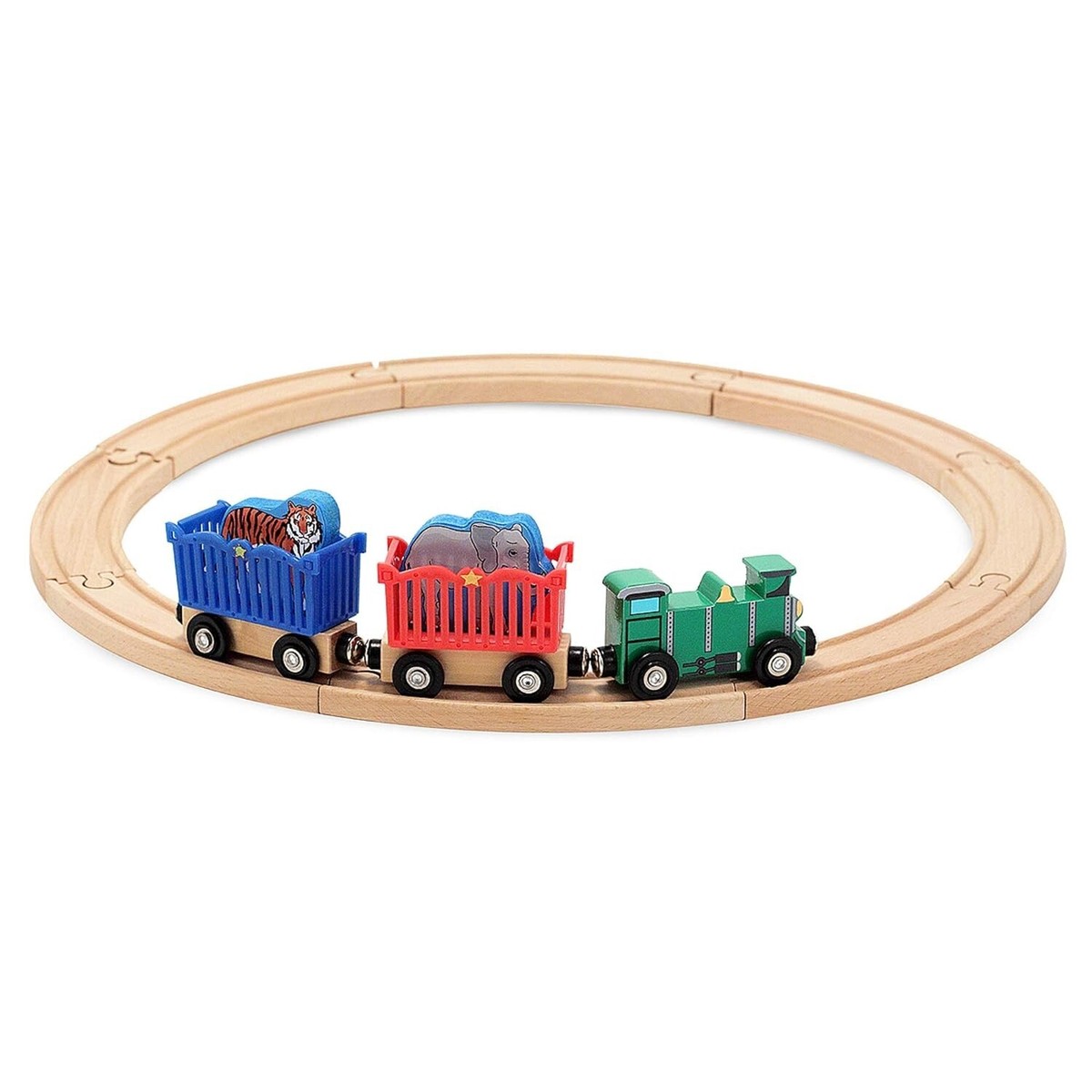 Melissa & Doug Zoo Animal Train Set NEW NIB 0643 Wood Railway | eBay