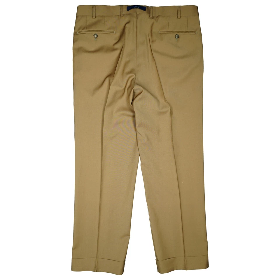 Hiltl 25 L28 Hose Ocker Herren Chino Business Anzug Wolle Straight Leg dünn W36 - Bild 4 von 4