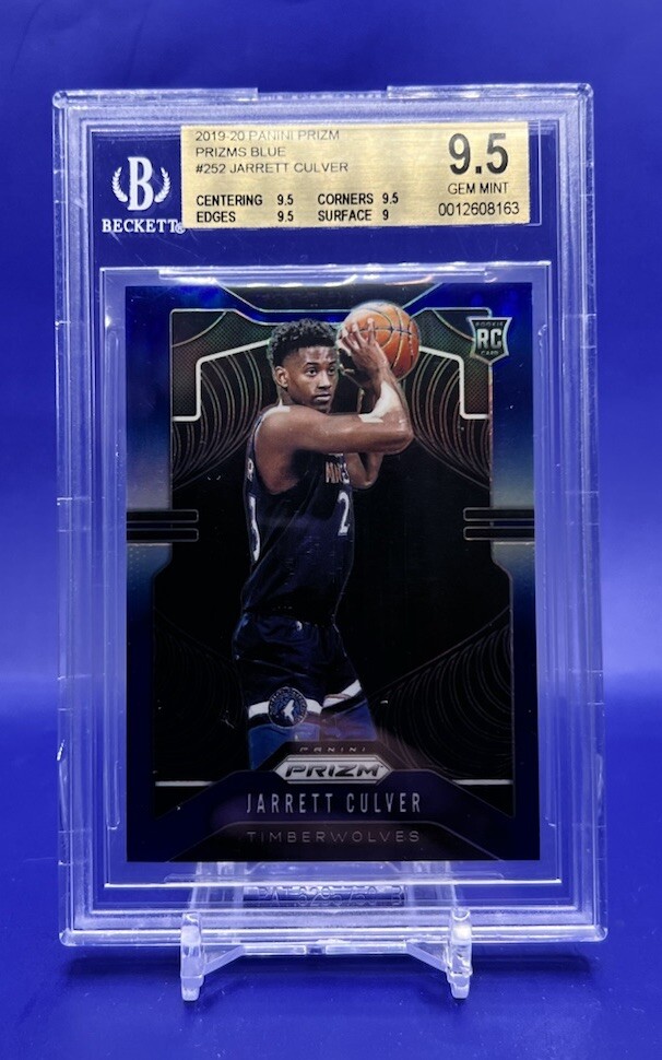 2019-20 Panini Prizm Blue /199 Jarrett Culver #252 BGS 9.5 GEM MINT Rookie RC