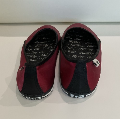 Mocassini scarpe basse casual Converse One Star donna taglia 7 7K0808S48 rosso scuro - Foto 6 di 10