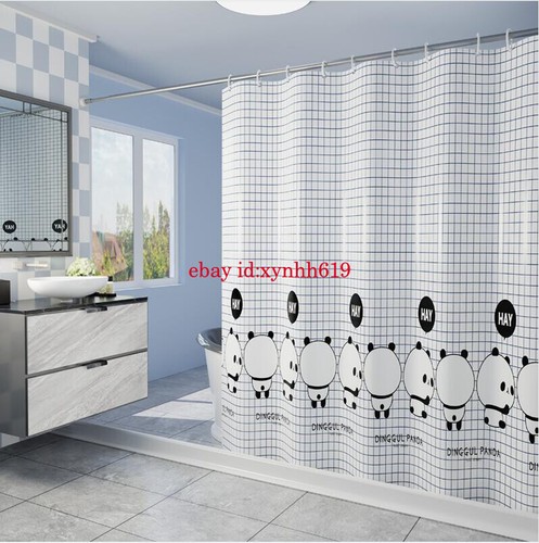 Duschvorhang Wannenvorhang Anti-Schimmel Textil Badewannenvorhang 12 Größe 1-3M - Bild 8 von 26