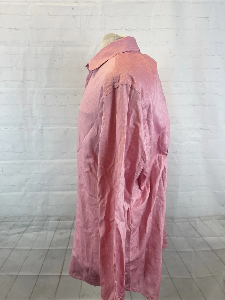 Etro Men's Pink Red Dotted Dress Shirt SIZE 46 $495 - Image 4 of 4
