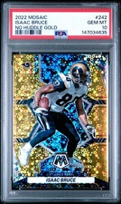 2022 Panini Mosaic - ISAAC BRUCE #242 PSA 10 No Huddle Gold /10 POP 1