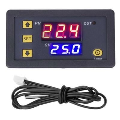 DC 110V 20A LED Digital Thermostat Temperature Controller Meter Regulator W3230