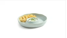 Oake Ceramic Chip and Dip Server, Created for Macy's - Blue