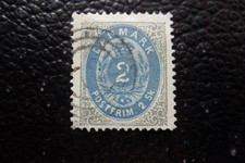 DANEMARK - timbre yvert/tellier n° 16 obl (A111)