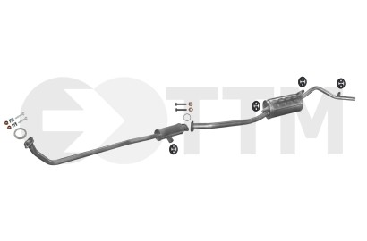 Ligne d'échappement silencieux Suzuki Alto 0.8 réduction bruit et gaz