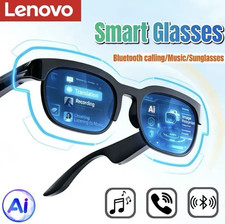 Lenovo Smart Glasses Bluetooth Sunglasses for Calling & Music