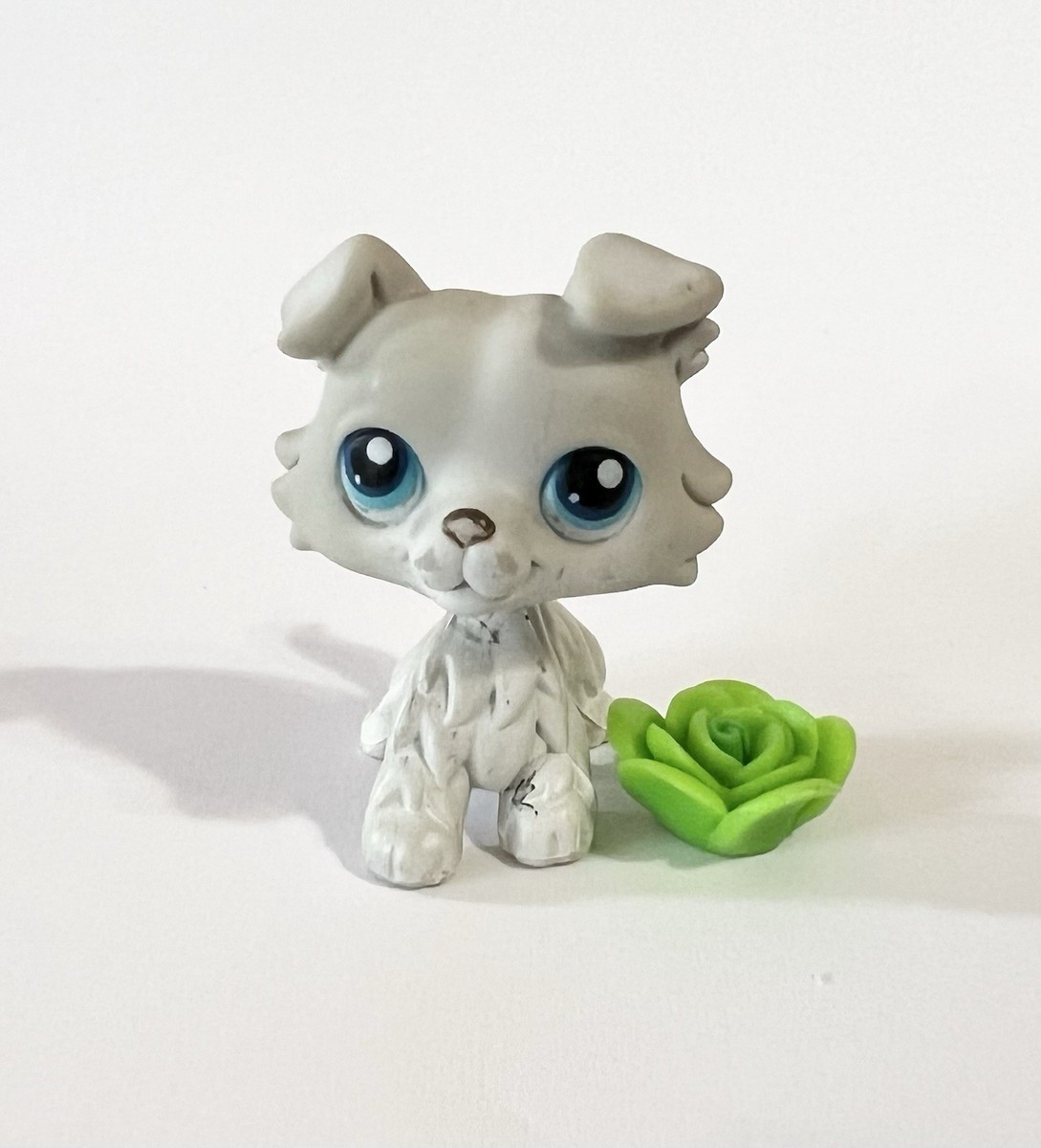 2 Pçs/Lote LPS Brinquedo Littlest Pet Shop Collie Dog Dragon # 2484 363 Figura Animal I.1627515587