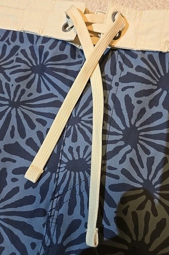 Prana Größe 38 Herren blau Kordelzug Tasche schnelltrocknend Badehose Boardshorts  - Bild 3 von 9