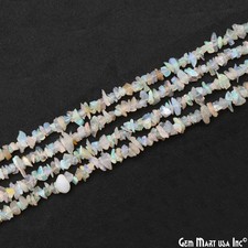 Ethiopian Opal Gemstone Chip Beads, 100 Natural Gems, Polished, 3-7mm, 34 Inch