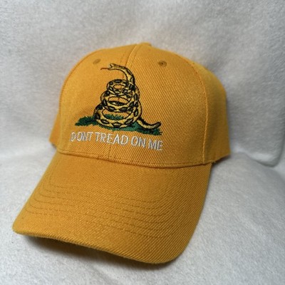 Don t Tread On Me Men s Adjustable Baseball Cap Hat Gently Used Orange