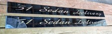 51 Sedan Delivery Chrome Door Panels Accents Trim 1951 Chevy Chevrolet See Read