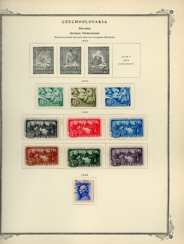 SLOVAKIA Scott Specialty Album Page Lot #122 - SEE SCAN - $$$