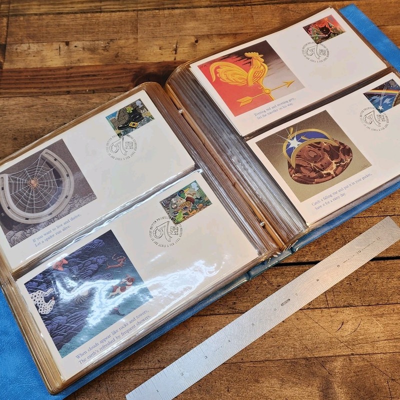 Westminster UK "First Day Issue" Philatelic Cover Collection in Binder 1990-91