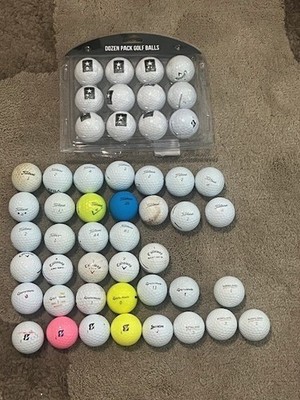 52 Condition Used Golf Balls Assorted Brands