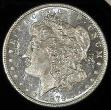 1879 Morgan Silver One Dollar US Coin Uncirculated