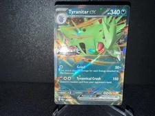 Tyranitar ex 064 Pokemon Prismatic Evolutions Double Rare Stamped Promo Card NM+
