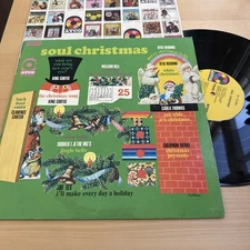 SOUL CHRISTMAS 🎄 Vinyl LP 1968 1st US Press Original ATCO + Sleeve Otis Redding