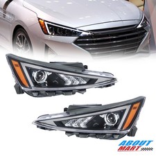 Pair Halogen Headlights Wbulbs For 2019 2020 Hyundai Elantra Left Right Lamps Pair Halogen Headlights Wbulbs For 2019 2020 Hyundai Elantra Left Right Lamps