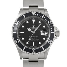 Rolex ROLEX Submariner date 16610 black WATCH 726726