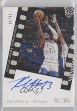 2021-22 Panini Noir Freeze Frame Signatures 30/99 Kira Lewis Jr #KLJ Auto 0z5