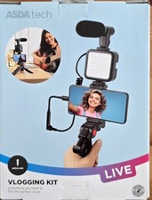 VLOGGING KIT LIVE TRIPOD MIC LED CONTENT  CREATION YouTube PODCAST GAME New