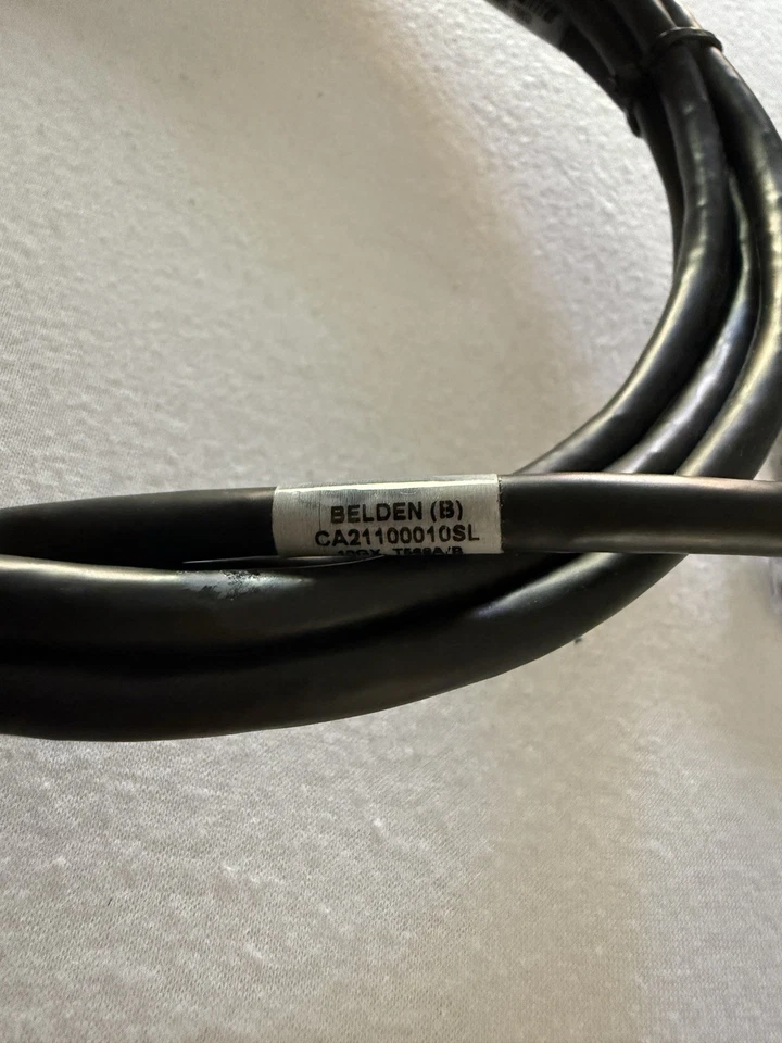 Belden CA21100010 10 FT RJ45 Cat6A Bonded Pair Patchcord ~ 10GX CMR Black  - Image 3 of 4