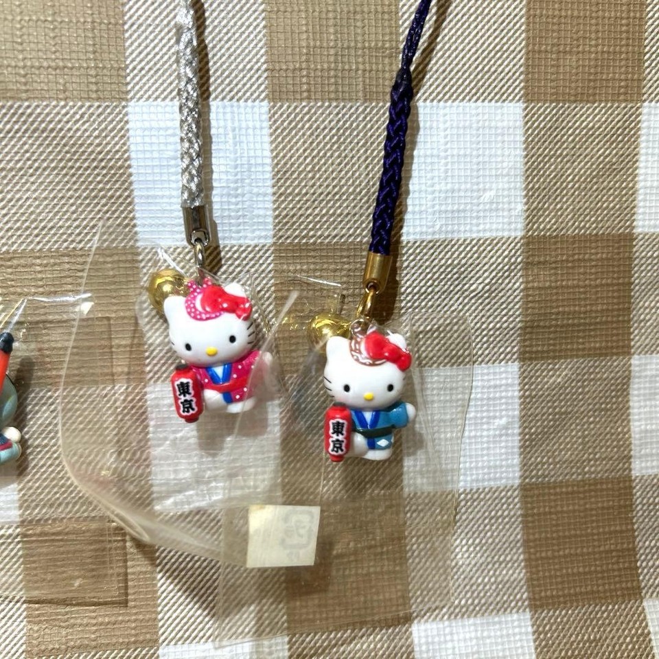 Sanrio Hello Kitty Strap Set Tokyo Local Limited Edition 4pcs Used ...