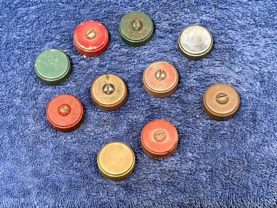 Lot of 10 Used Coleman Lantern and Stoves Fuel Filler Caps