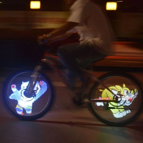 64 LEDs Wireless Spokes Lights Color Changing Programmable Light