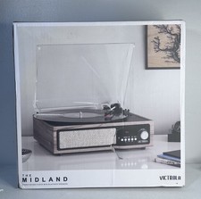 Victrola The Midland VTA-67 3-in-1 Bluetooth Record Player - Farmhouse Walnut