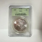 1887 United States Morgan Silver Dollar PCGS MS63