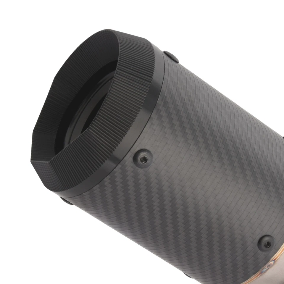 Puntas silenciadoras tubo escape enlace medio fibra carbono para Honda CBR1000RR 2017-2024 Foto 4 de 4