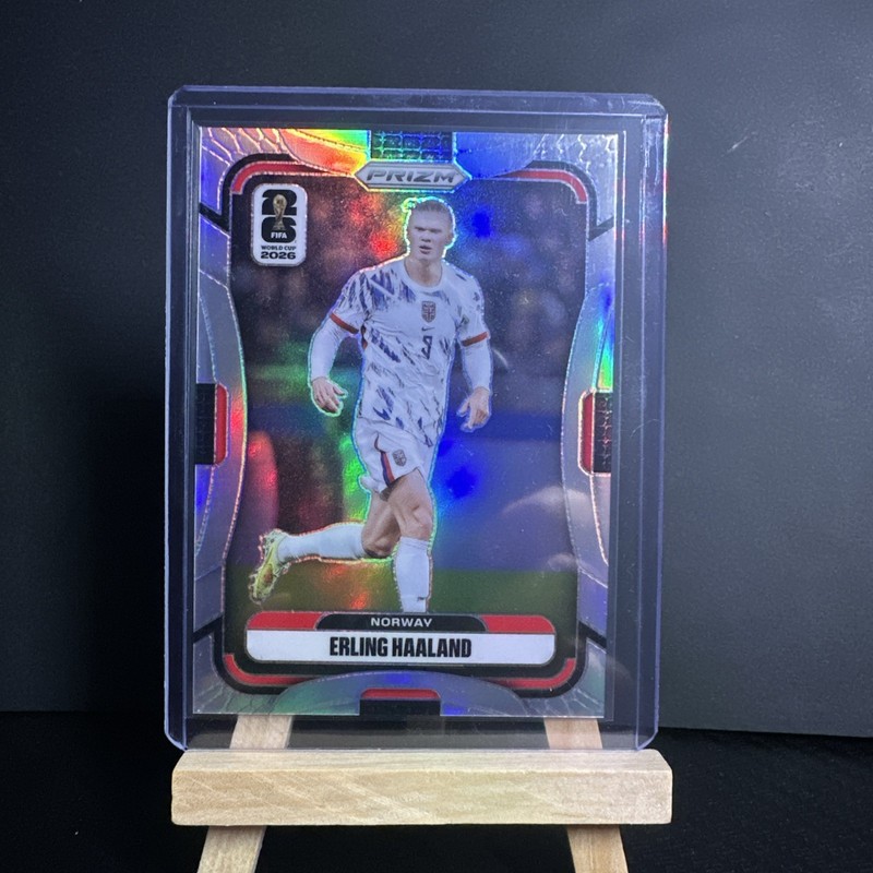 2026 Panini Prizm FIFA World Cup Erling Haaland #333 True Silver Prizm Norway SP