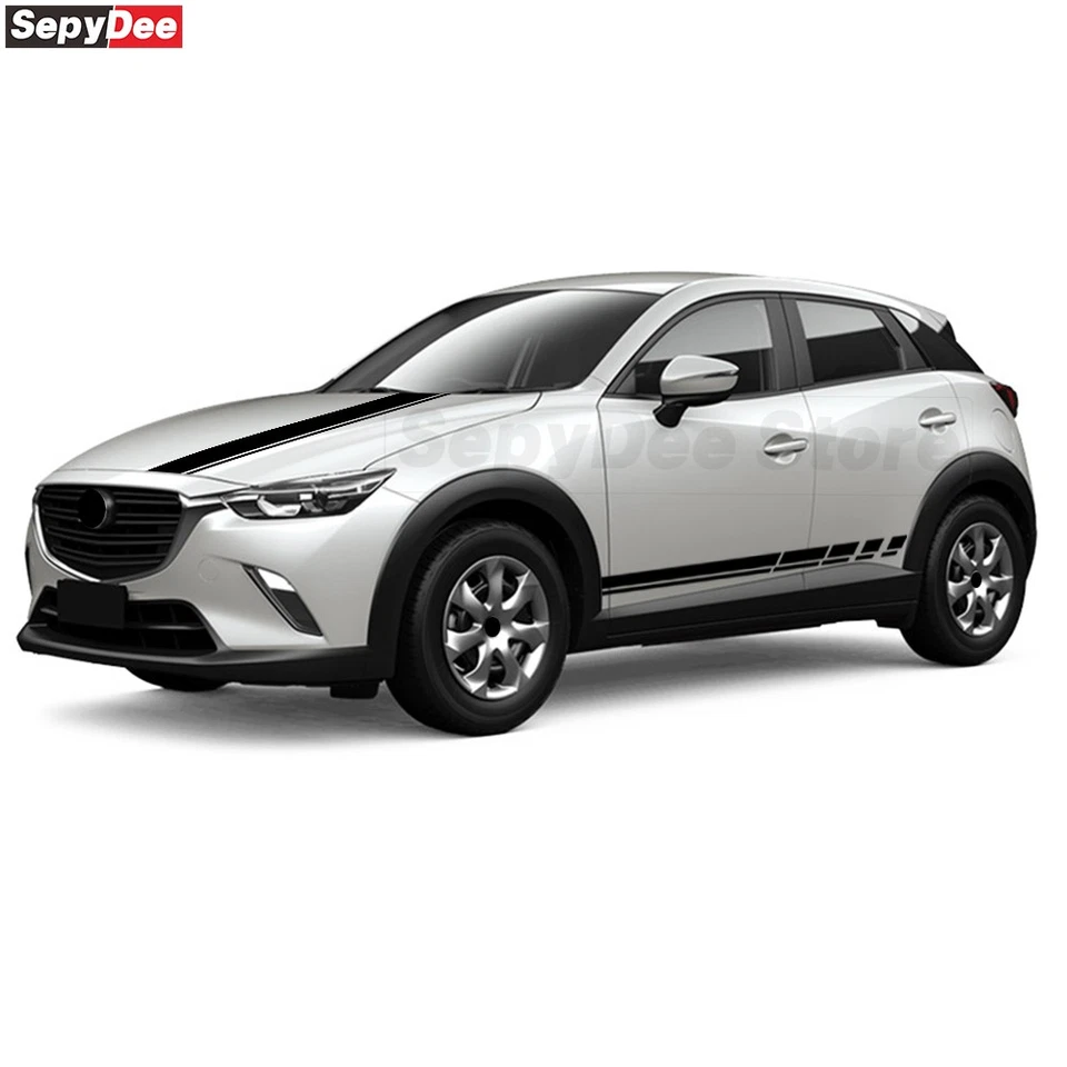 Kits de 3 piezas de calcomanías de vinilo para capó de coche para Mazda CX-3 Foto 4 de 4