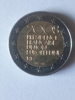 PIÈCE 2€ FRANCE COMMÉMORATIVE PRÉSIDENCE FRANÇAISE DE L'U.E. 2008
