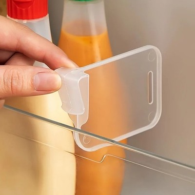 Klar Kühlschrank Tür Organizer Teiler Verstellbar Kühlschrank Aufbewahrung Clips Pack