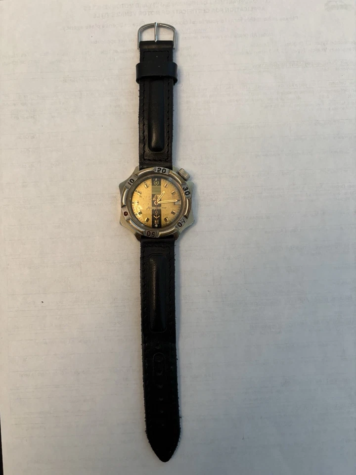 Vintage Vostok Komandirski Admiral’s Watch Mechanical (Manual) Working - Image 2 of 4