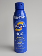 Coppertone 4 in 1 SPF 100 Broad Spectrum Sunscreen Spray 5.5 oz Can 2.54 per gallon