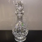 Vintage Stunning Waterford Crystal Lismore Brandy Decanter Stopper Footed 12"