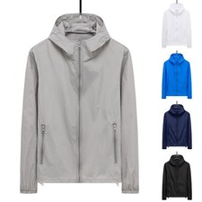 Outdoor Men Windbreaker Coat L-4XL Breathable Casual Fashion Lightweight