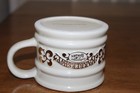 Vtg Franklin Toiletry Co Barbershop Old Fashioned Luxury Shaving Mug Ivory/Gold — photo 3