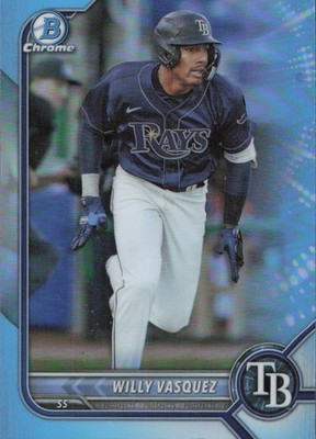 2022 Bowman Draft - Chrome Sky Blue Refractor Willy Vasquez #BDC-40