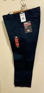 Dickies Original 874 Work Pants Mens 34X30 Navy Wrinkle Resistant NEW w/ Tags
