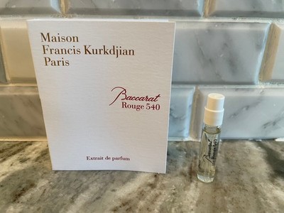 Maison Francis Kurkdjian Paris Perfume Samples 0.06 oz. /2 ml Baccarat Rouge 540
