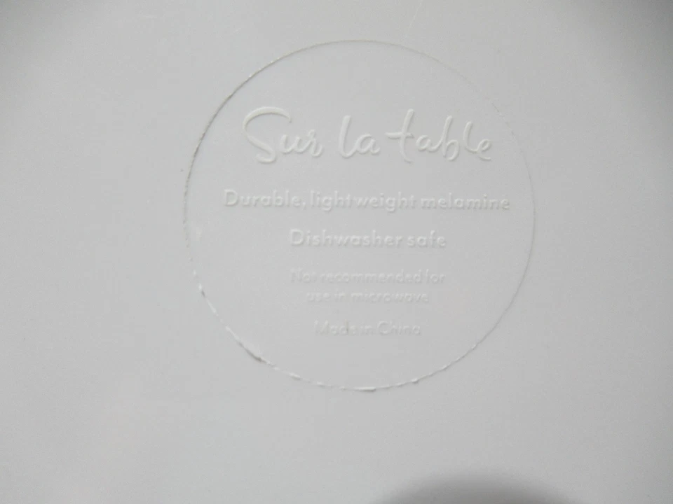 Mesa Sur La Casa de Verano Duradero Ligero Azul Melamina Platos Estampado Floral Foto 4 de 4