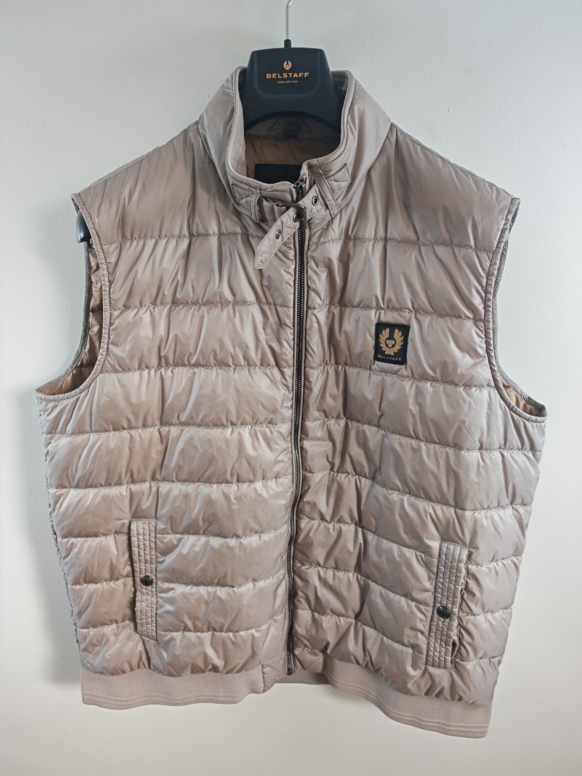 Belstaff Circuit Down Gilet Puffer Vest Men's UK 48 US 48 IT 58 Taupe Beige image 2