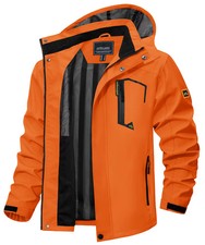 Men's Waterproof Rain Jacket Lightweight Hiking Jackets Windbreaker Mesh Lined