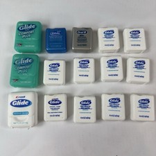 Mixed Lot Of Crest Glide Oral-B Original Floss Trial Size Comfort Plus Packs